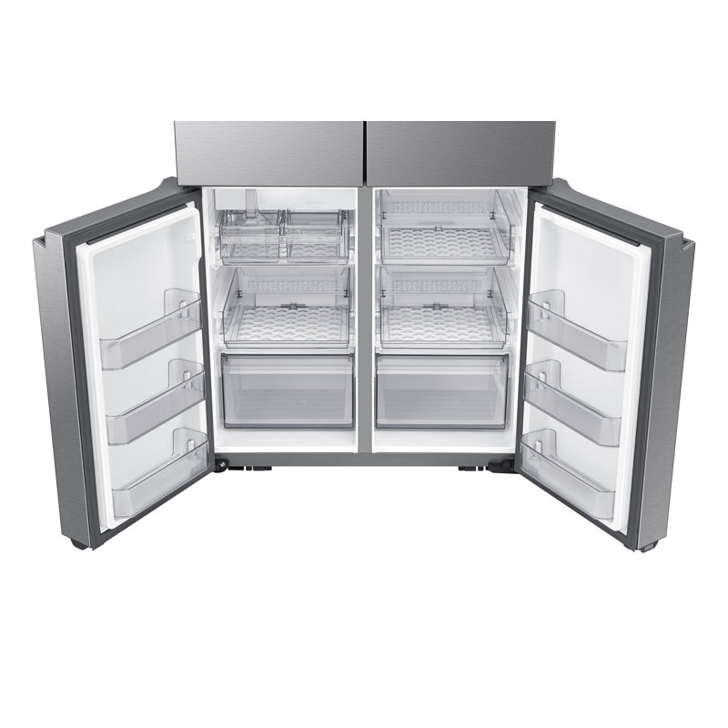 36" French Door Freestanding Refrigerator Counter Depth, Silver
