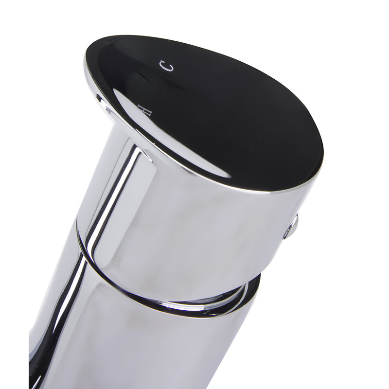 Robinet de salle de bain monotrou Wave, Chrome poli