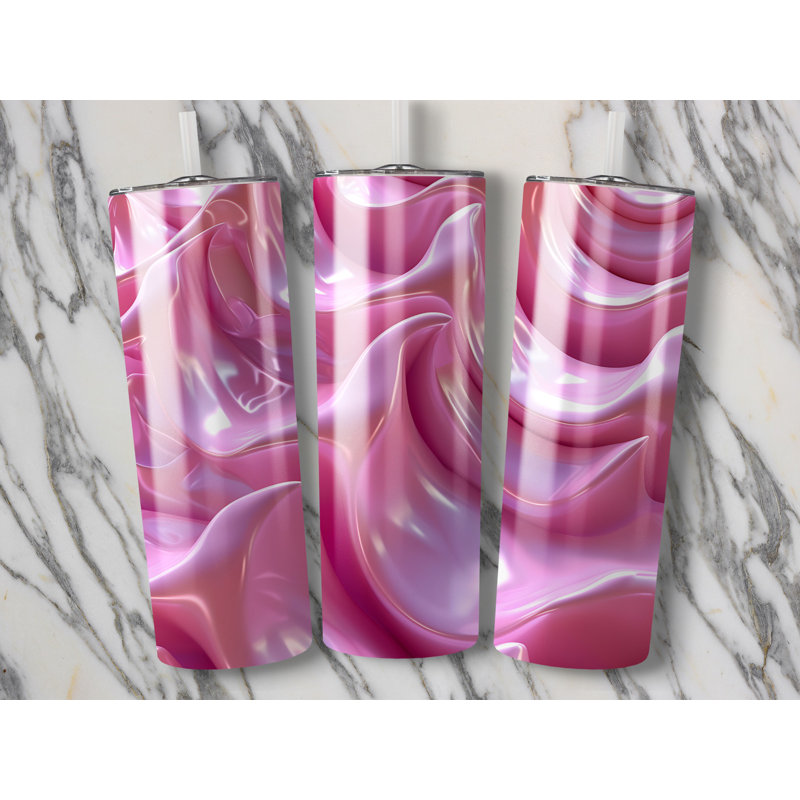 Choose Handmade Tumblers 591ml Vacuum Insulated Stainless Steel (18/8) Travel Tumbler with Straw