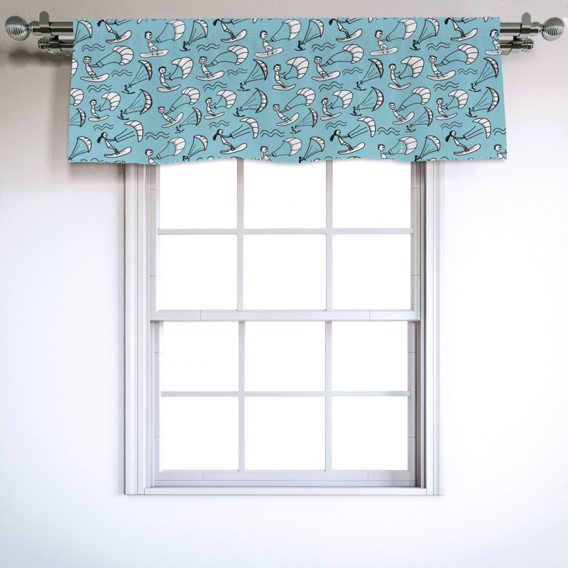 Sateen Ruffled Window Valance