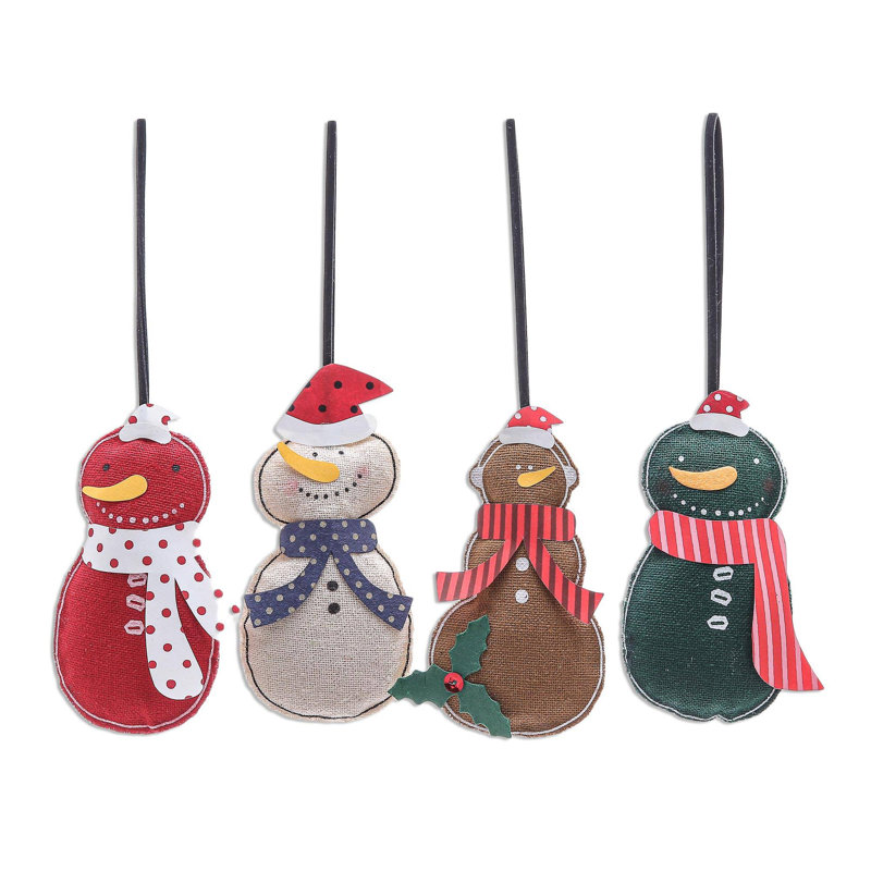 2.4 " Fabric Presents Finial Ornament