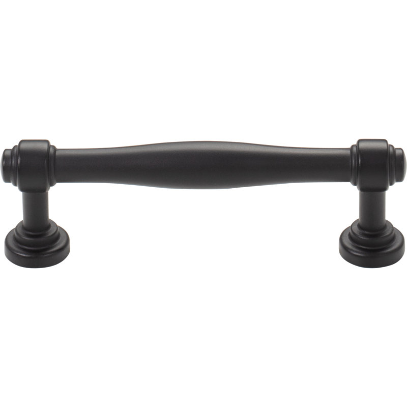 Ulster Bar Pull, Flat Black, 3 3/4" Center to Center