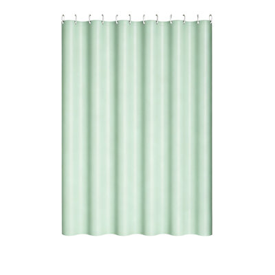 Rideau simple imperméable de couleur unie pour l'extérieur, compatible avec les patios et les pergolas, offrant une protection contre le vent et la pluie avec des anneaux en plastique