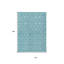 Tapis intérieur / extérieur lavable 10 pi x 14 pi bleu sarcelle et bleu marine