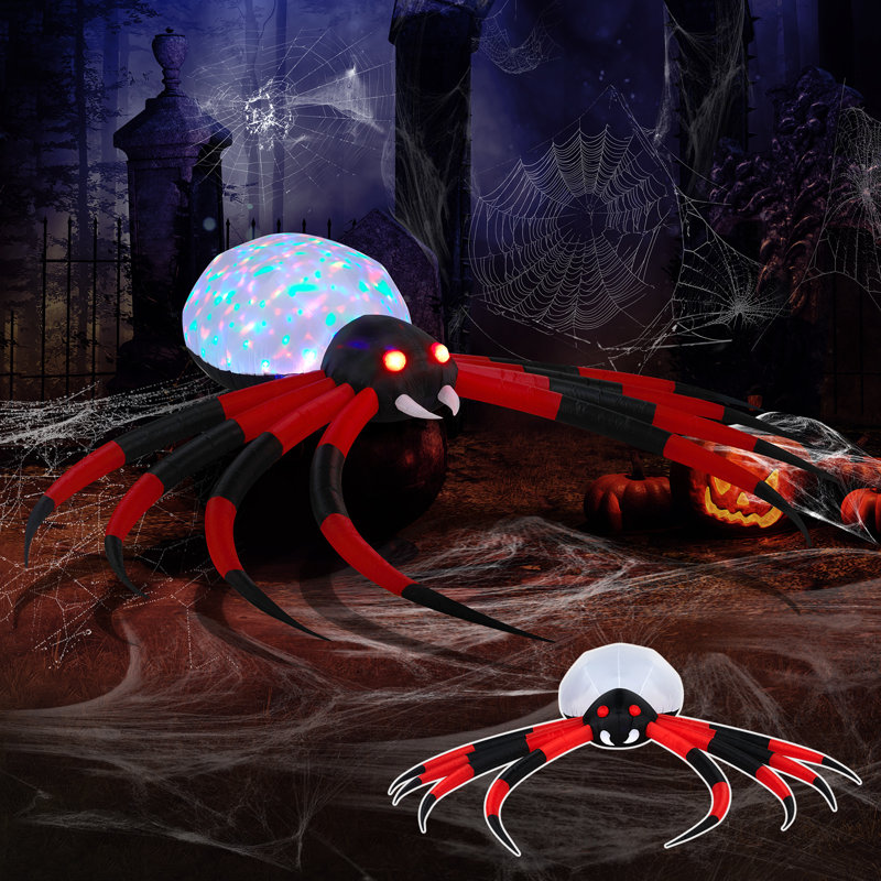 Décoration d'extérieur 11,8 pi. Halloween Spider