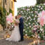 Panneau de fleurs artificiel de luxe, magnifique fond floral en soie 3D pour mariage, fête de naissance, fête et décoration intérieure, assemblage / rangement rapide, écologique, animaux de compagnie