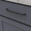 Poignée à poignée Trellis Collection - 7-9 / 16 "Poignée d'armoire centre à centre noir mat - Quincaillerie traditionnelle pour tiroirs et armoires-116400650-116400628