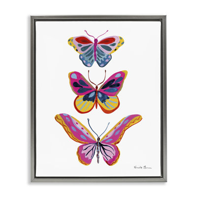 Small to Large Butterflies Floater Canvas Wall Art by Farida Zaman