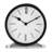 Modern Clock Metal Glass Wood Steel Roman Numerals 7" Black and White Tabletop Decor for Home Office Bedroom Living Room