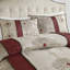 Ensemble d'édredon jacquard avec coussins décoratifs 7 pièces Red Cal King