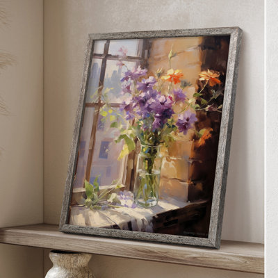 «FLORAL Series DCCL XXXVII», reproduction encadrée - bois massif