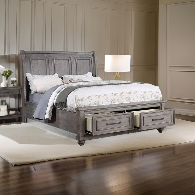 Carneshia Sleigh Storage Bed, California King
