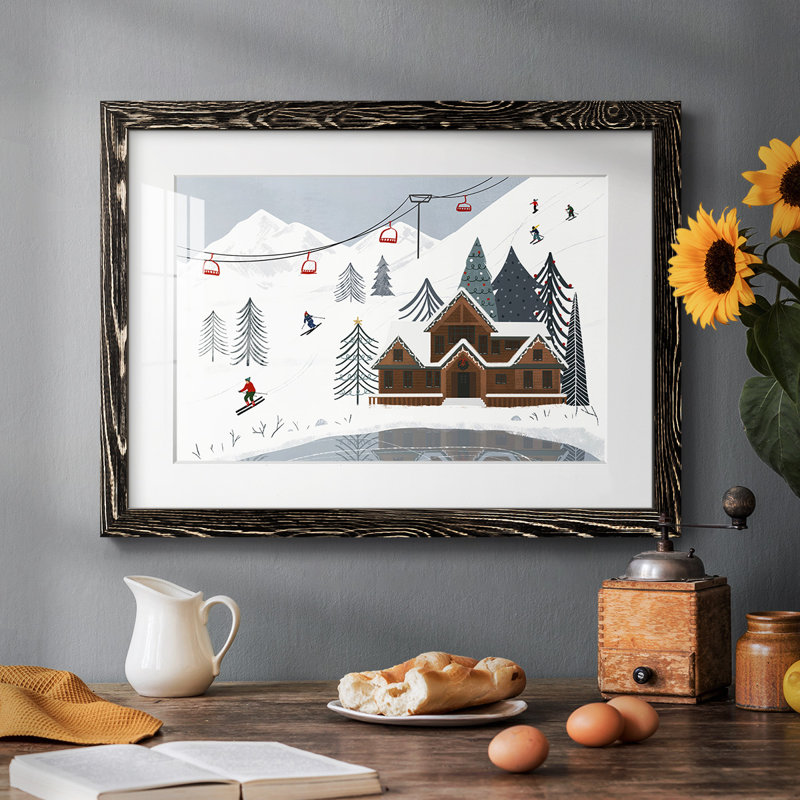 Collection de piste de ski A, H 14 po x l 20 po x P 1,5 po, Noir