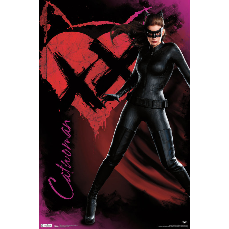« dark knight-rehausses-catwoman », impression sur papier