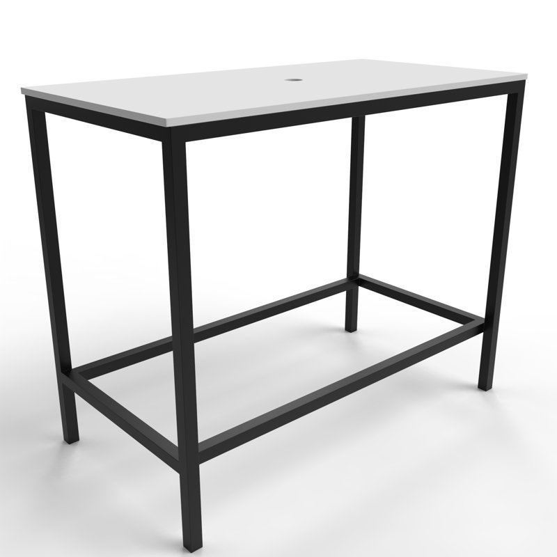 Ensemble d'évier console rectangulaire en métal avec vasque en verre et surface en bois massif - Collection Luminous