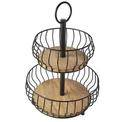 Gourmet Basics By Mikasa Savannah 2 Tier Basket