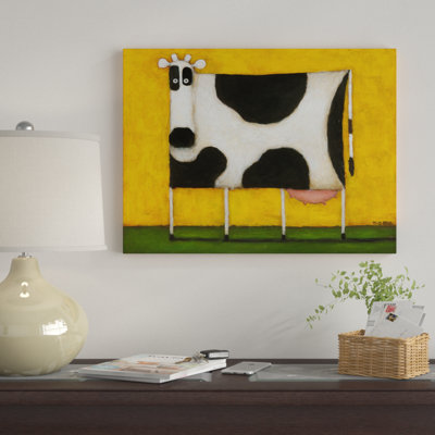 « yellow cow », reproduction sur toile tendue