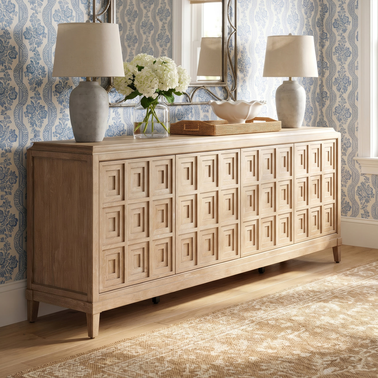 Hayes 86" Media Console, Tan