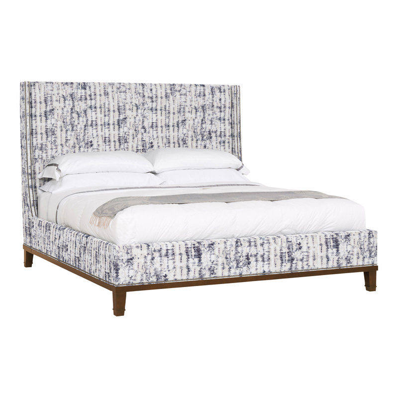 Michael Weiss Upholstered Wingback Bed, Ozark Marina, Havana