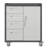 Sturdy Metal Tool Storage Cabinet With Wheels - Tool Storage Cabinet For Garage, Office, And Home Organizer Solutions, Black/Gray