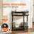 Half-moon Console Table 2 Storage Drawers Rattan Sliding