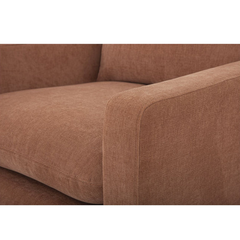 Almena 30" Wide Polyester Armchair, Brown