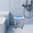 Shower Folding Seat For Wall Mounting, Height-Adjustable Shower Seat, Foldable Shower Seat