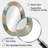 Yellow And Turquoise Marble Fuild Ink - Yellow Modern Oval Wall Mirror-339679215