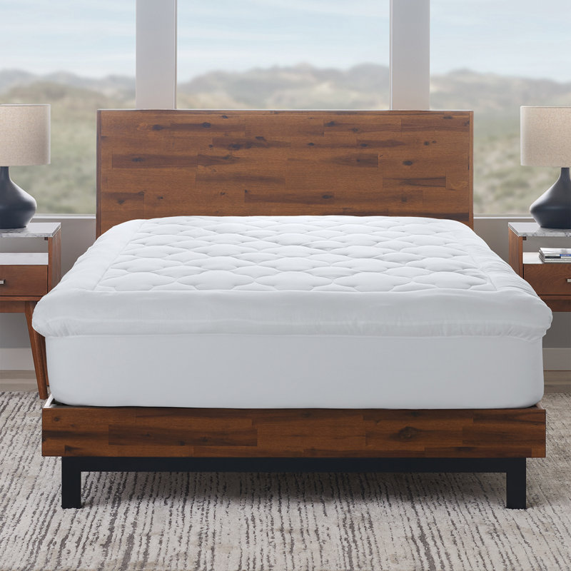 Pest Resistant Fluffy Clouds Mattress Topper with 100% Cotton Shell , Queen