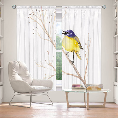 Paire de rideaux obscurcissant et isolant avec passe-tringle Wagtail