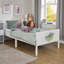 Kids White Single Bed – Horse Rider