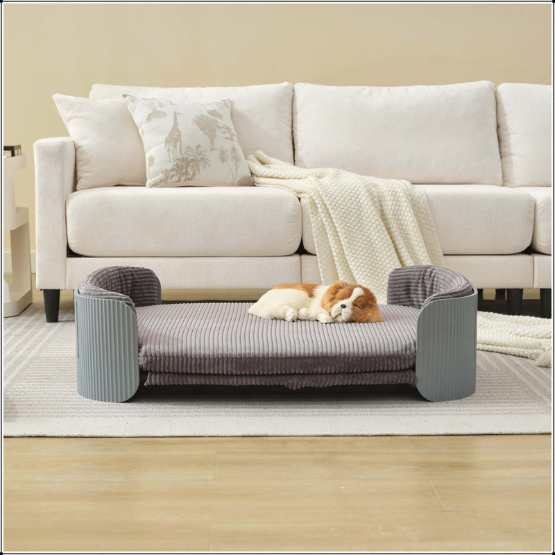 Lit pour animaux de compagnie, Gris, H 10,23 po x l 40,55 po x P 28,74 po