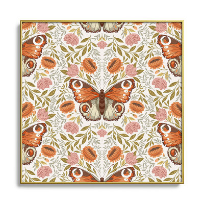 " Morris Inspired Butterfly I " Painting Print