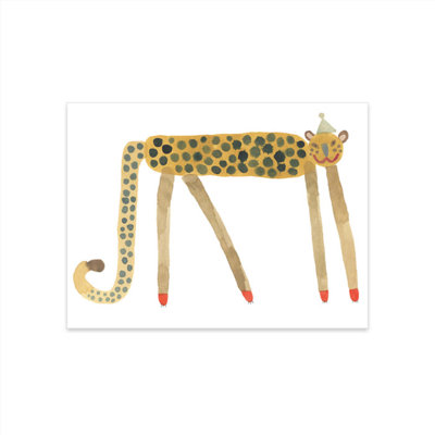Smiling Leopard Elvis Poster