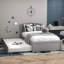 Lit plateforme simple en bois massif avec lit gigogne-1353274061