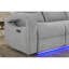 Canapé inclinable électrique gris 6611