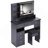 41" Large Size Left Drawer Desktop Vanity Table With Cushioned Stool Dresser Set,2 AC Outlets And 2 USB Ports Power Station,Hair Dryer Stand,Extra-Large Touch-Control Led Mirror,3-Switching-1131368642