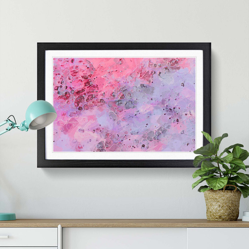 A New Dawn in Abstract - Picture Frame Painting Print, 62cm H x 87cm W x 2cm D, Black Framed