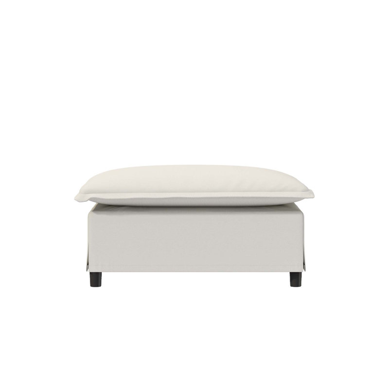Module de repose-pieds 33 * 27,5 "pour canapé modulaire modulaire, assise large, chenille, 2 couleurs, Beige