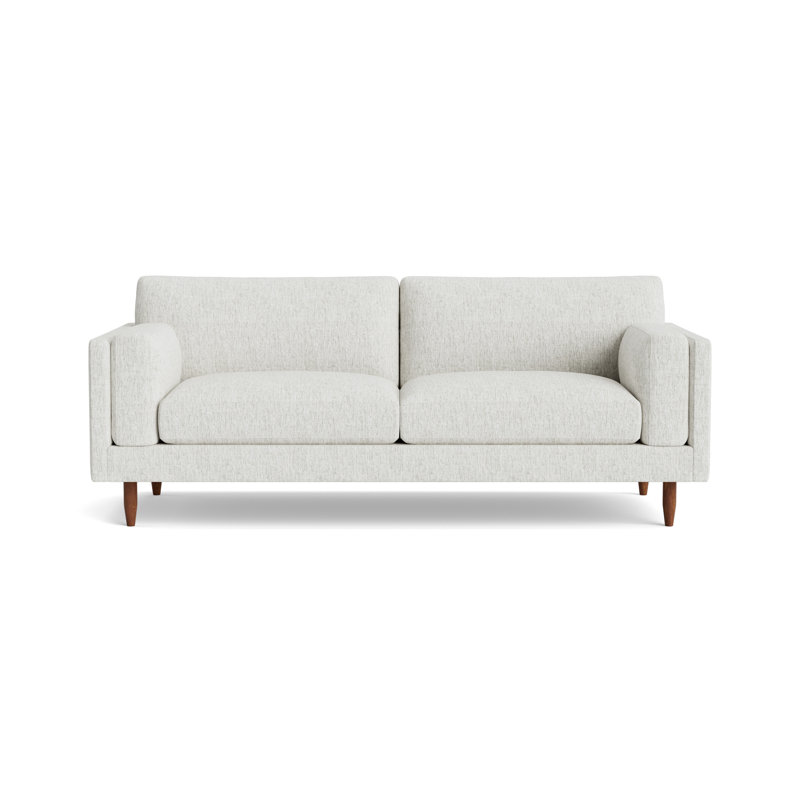 Skinny Fat Sofa ("85"), Performance Weave - Snow