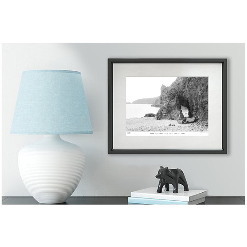 Sark, Natural Arch, Dixcart Bay 1887 by Francis Frith - Single Picture Frame Print, 60cm H x 80cm W x 2.3cm D
