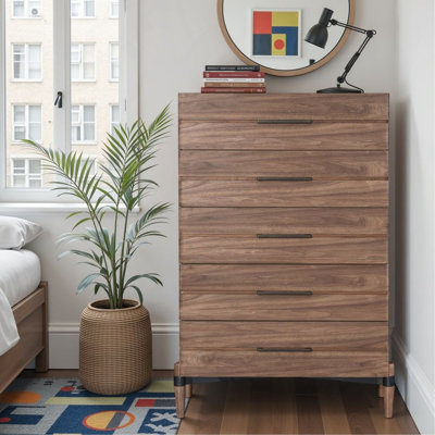 Commode à cinq tiroirs, aucun assemblage requis