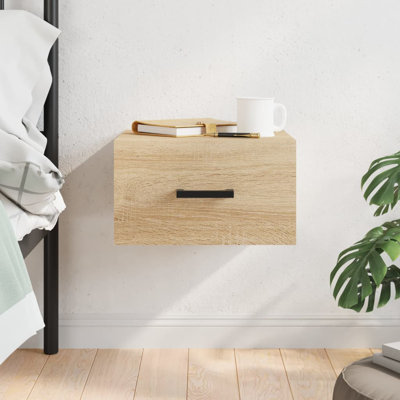 Maiklas 35cm W Manufactured Wood Bedside Table