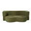 Canapé-lit 2 en 1 pliant avec coussin, canapé-lit simple, causeuse pour plancher et futon, canapé-lit pliant en mousse pour le salon, les invités, le bureau, un appartement, aucun assemblage requis, vert