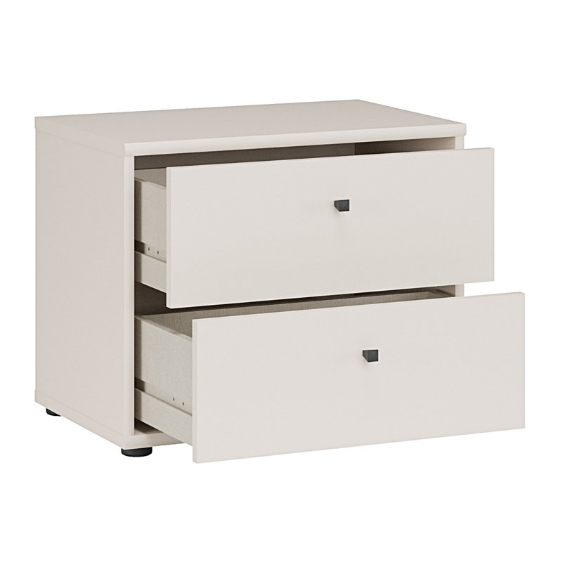 Tekita 54 cm W Bedside Table, Beige