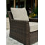 Chaise de patio avec coussins Evolo
