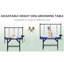 Grande table de toilettage pour chien de 47 po, station pour animaux pliable à la maison, table de toilettage pour chien, plateau de séchage pour chat réglable avec accoudoirs, nœuds, plateau en filet-118035034