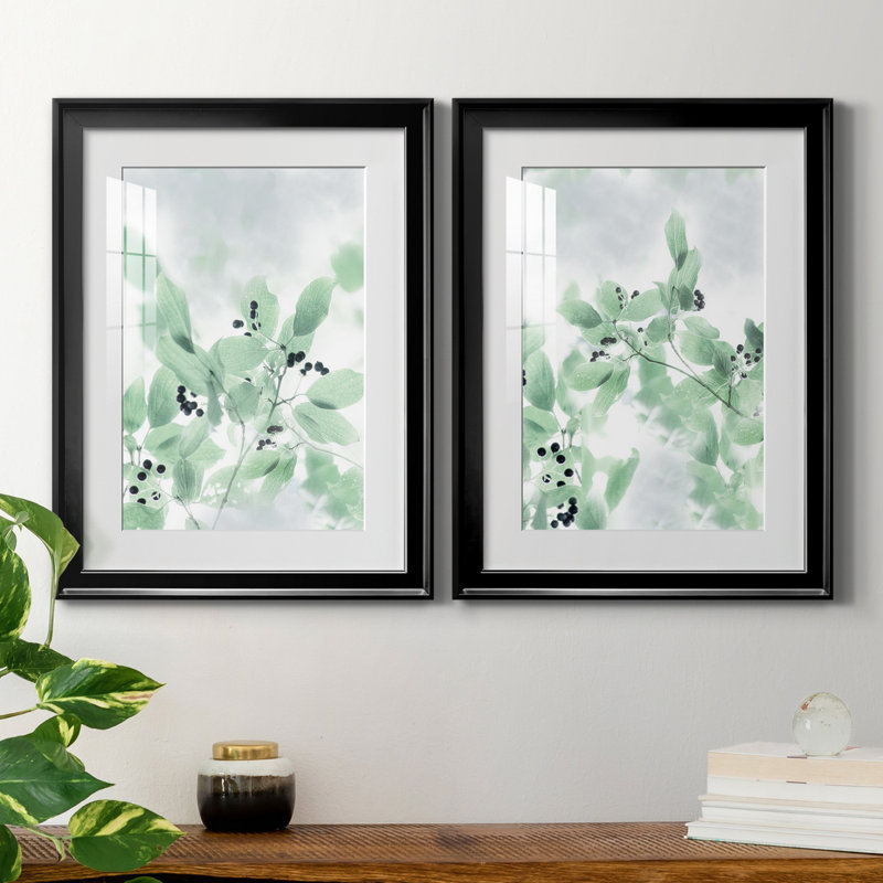 " Irene Weisz " 2 - Pieces, Black Paper, White, 30" H x 22" W x 1" D