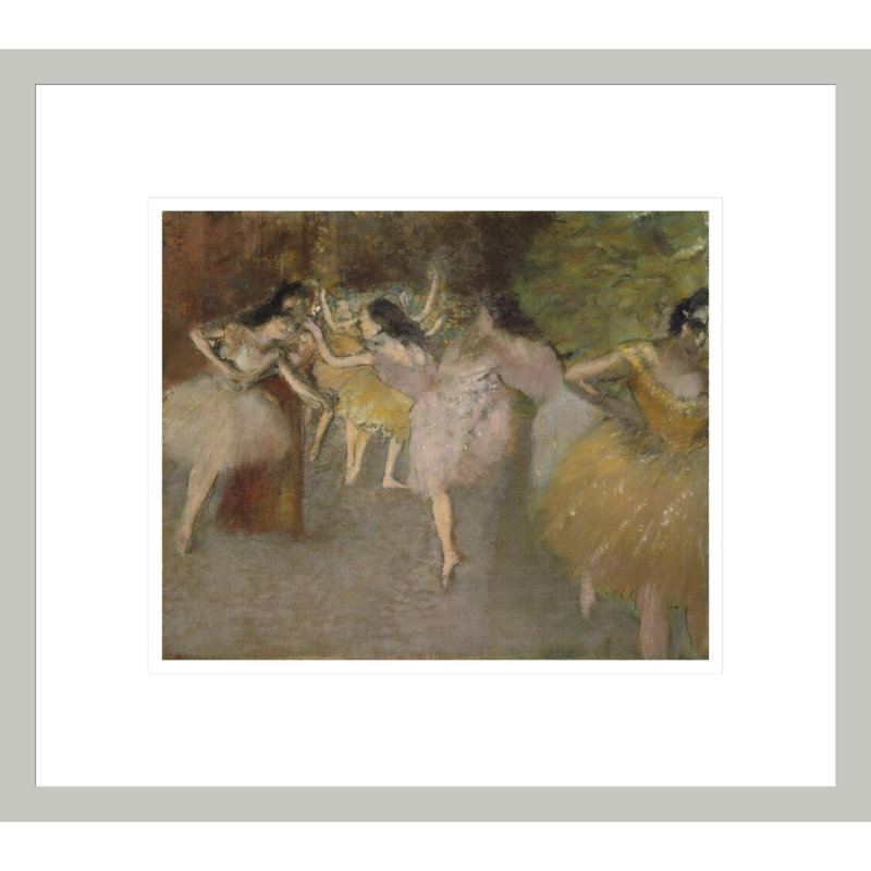 «Rehearsal devant le ballet» par Edgar Degas, impression giclée sur cadre, H 13,75 po x l 15,49 po