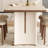 Cave stone rock slab rectangular dining table set-111619968